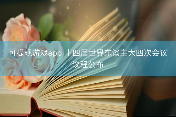 可提现游戏app 十四届世界东谈主大四次会议议程公布